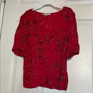 Madewell Floral Button-Front Blouse